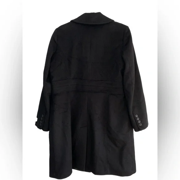 ANNE KLEIN *NWT* Plus-Sz Cashmere Blend Black Single Breasted Walker Coat Sz 14 - Picture 3 of 12
